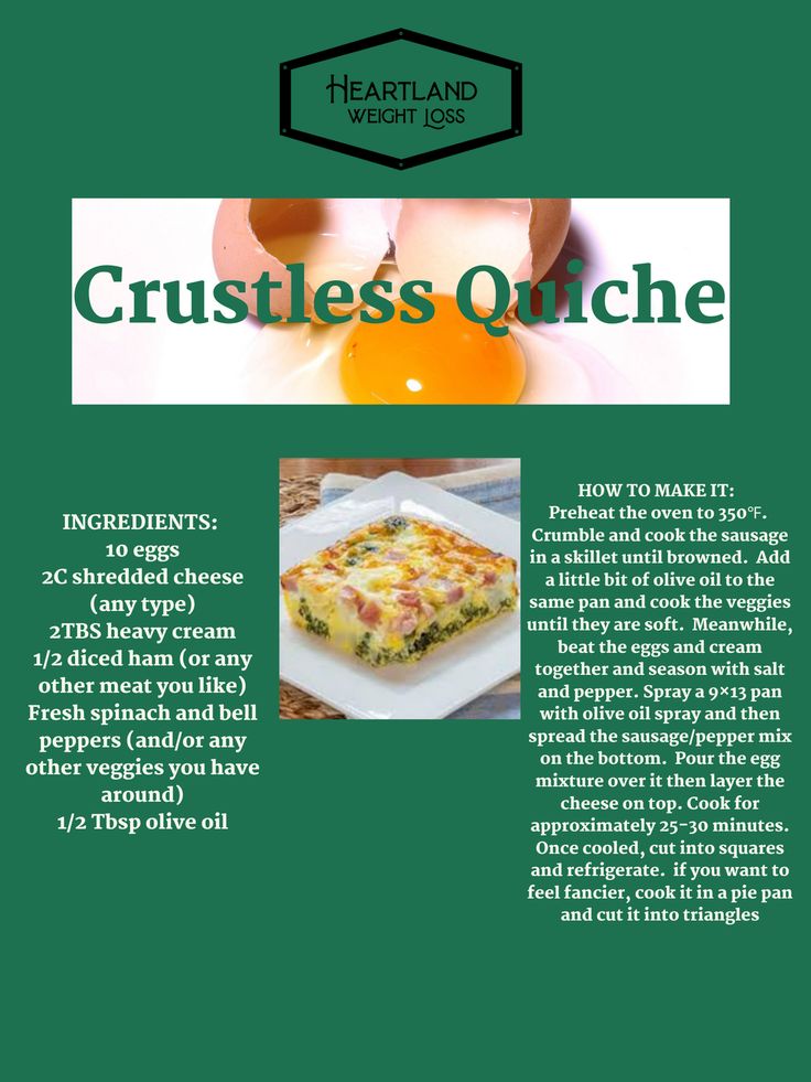 Crustless Quiche Recipe | Healthy Breakfast Brunch
