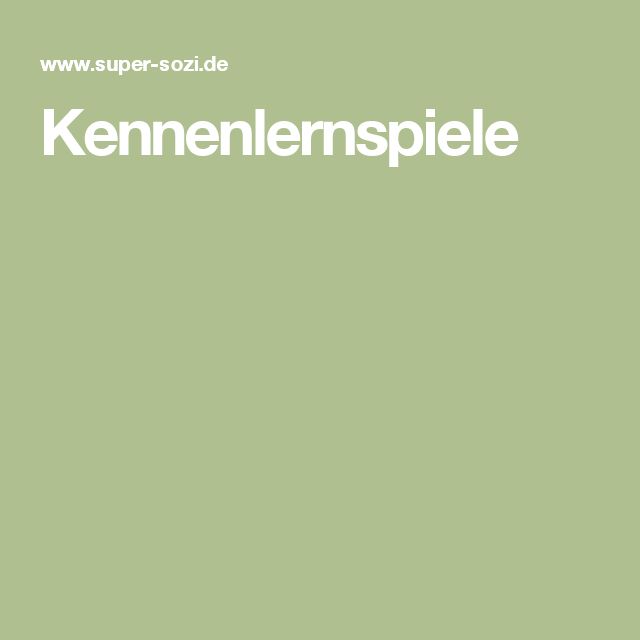 Kennenlernen kindergarten