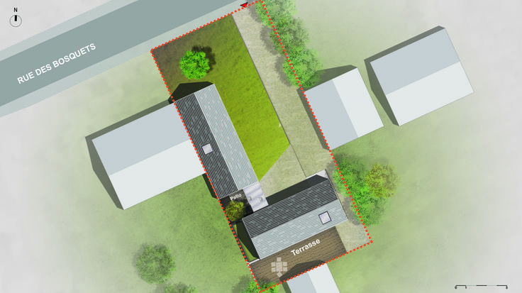 Projet Plan masse Rénovation et extension maison individuelle - plan de masse d une maison Projet Plan masse Rénovation et extension maison individuelle - plan de masse d une maison