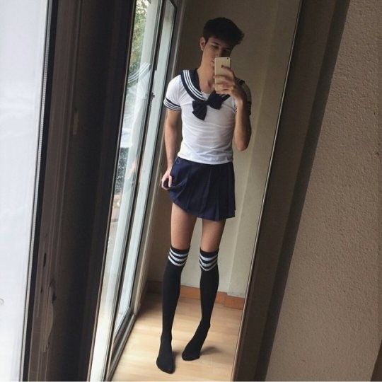 Gangbang slut miniskirt dp