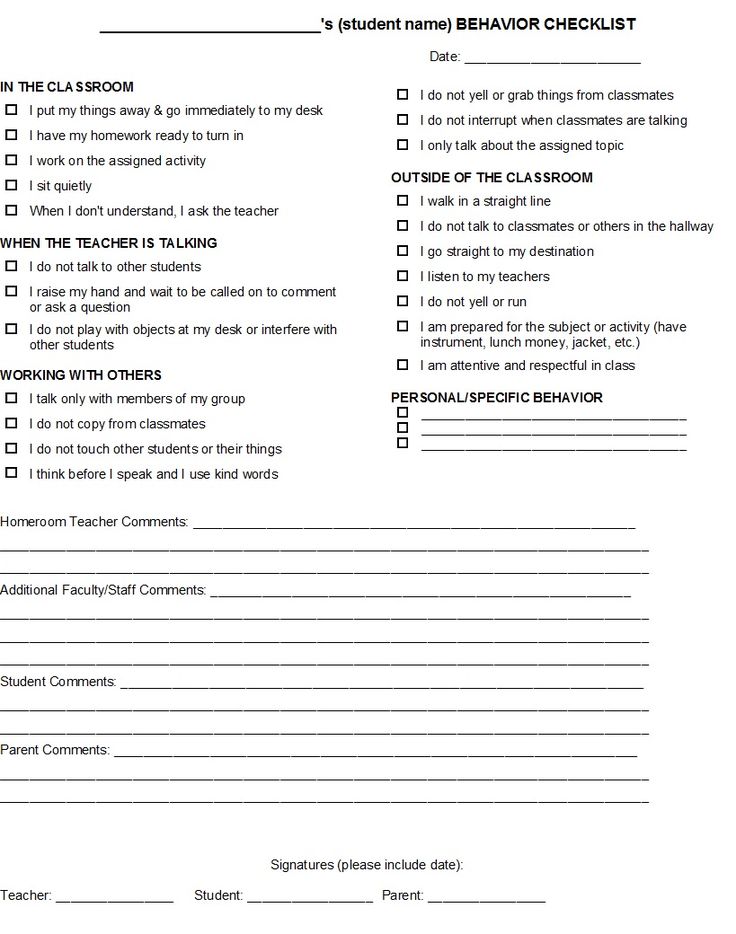17 best Behavior Checklists images on Pinterest Behavior - student agreement contract 17 best Behavior Checklists images on Pinterest Behavior - student agreement contract
