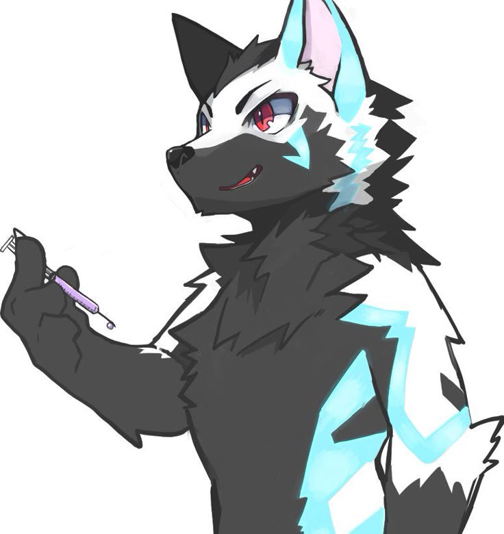 Why does he have a needle!? Is he diabetic??? Better yet, a doctor!? Tehe ;)