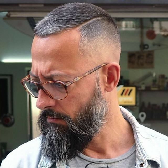 Pin By Tori Hoffman On That Beard Tho Beard Styles For Men Grey Hair Fade Beard Hairstyle