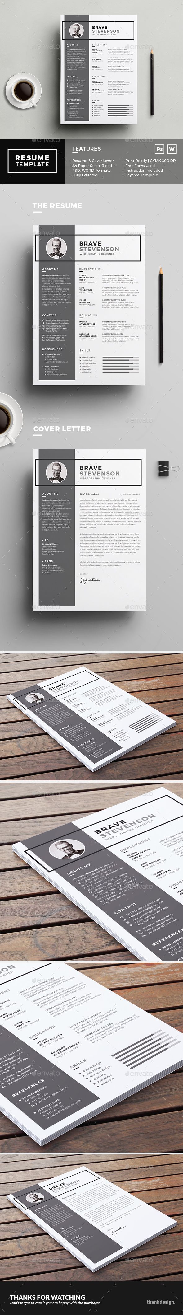 The Resume Template PSD, MS Word. Download here: https://graphicriver.net/item/the-resume/17430659?ref=ksioks