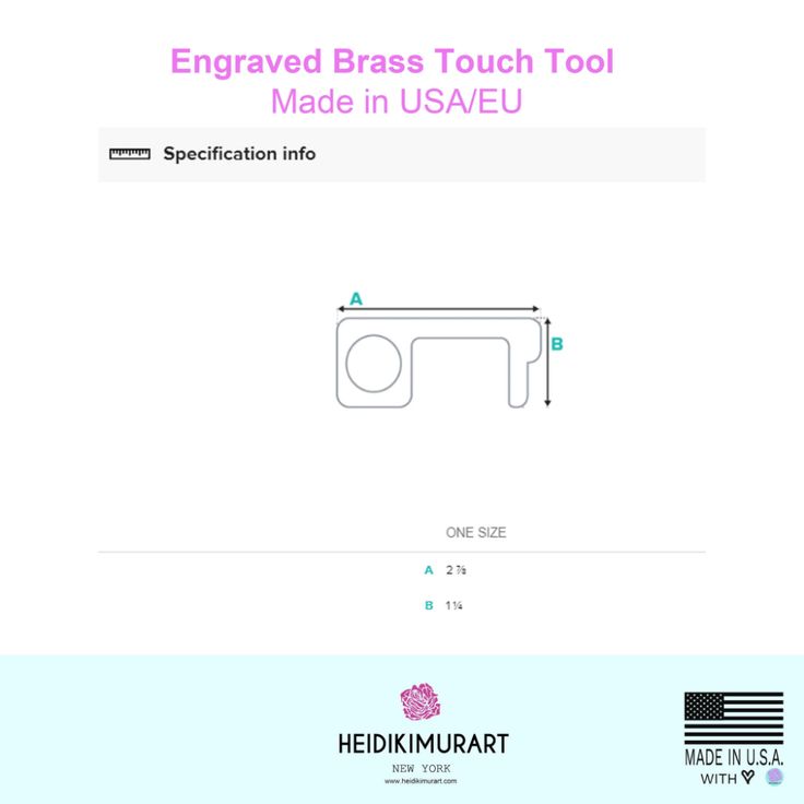 Custom Engraved Brass Touch Tool