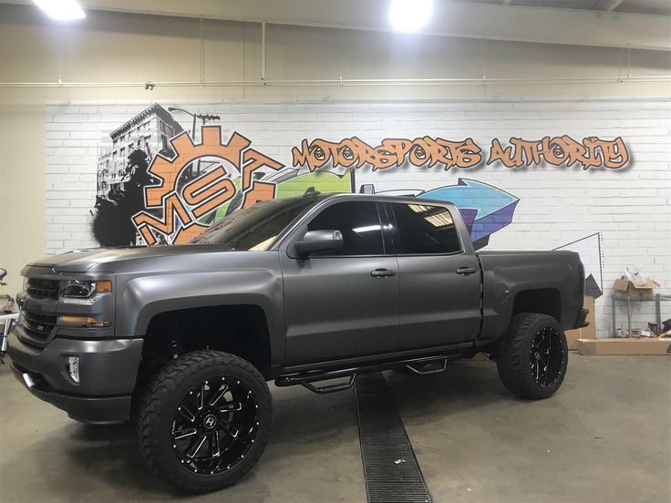 Chevrolet Avalanche 2016 >> 2016 Chevy Silverado wrapped in 3M Satin charcoal wrap ... Chevrolet Avalanche 2016 >> 2016 Chevy Silverado wrapped in 3M Satin charcoal wrap ...
