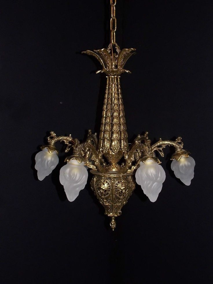 74 Best Antique French Lighting I Love Images On Pinterest Antique French Rococo Pierce Carved Solid Heavy Brass 6 Arm 6 Light Chandelier | eBay - - 74 Best Antique French Lighting I Love Images On Pinterest