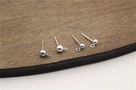 LOT OF 10 925 STERLING SILVER 15MM EARRING HOOKS