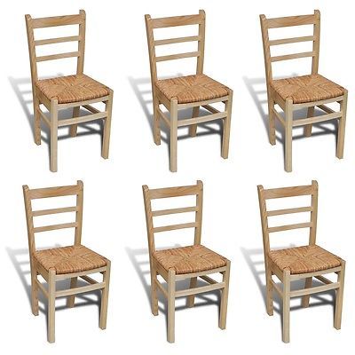 Esszimmerstuhl Lehnstuhl Holzstuhl Stuhl Küchenstuhl Essgruppe Stühle 6er Set ...