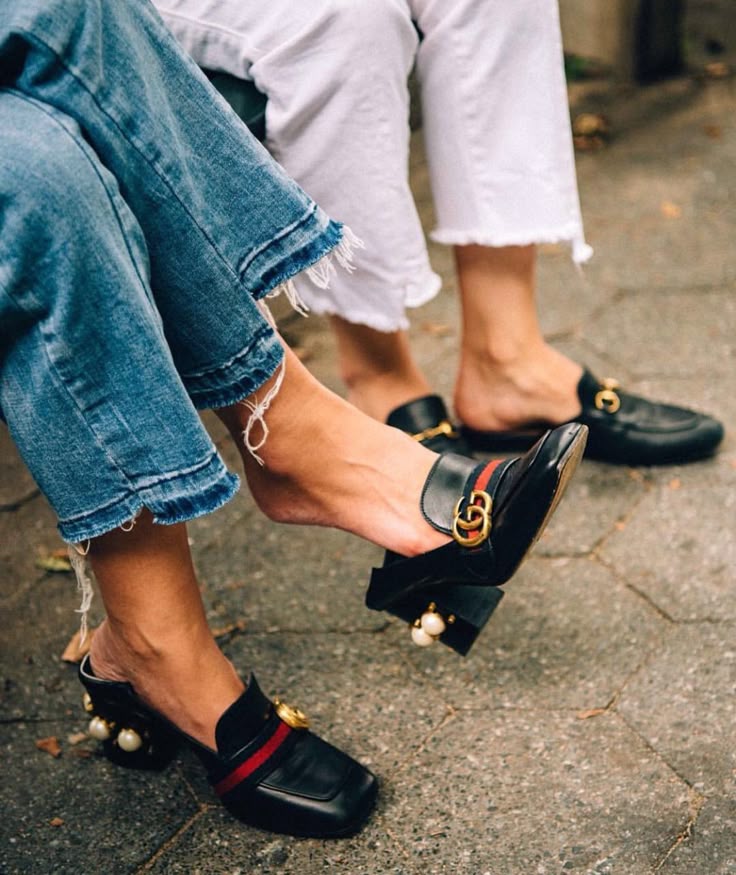 Gucci slippers best sale on feet