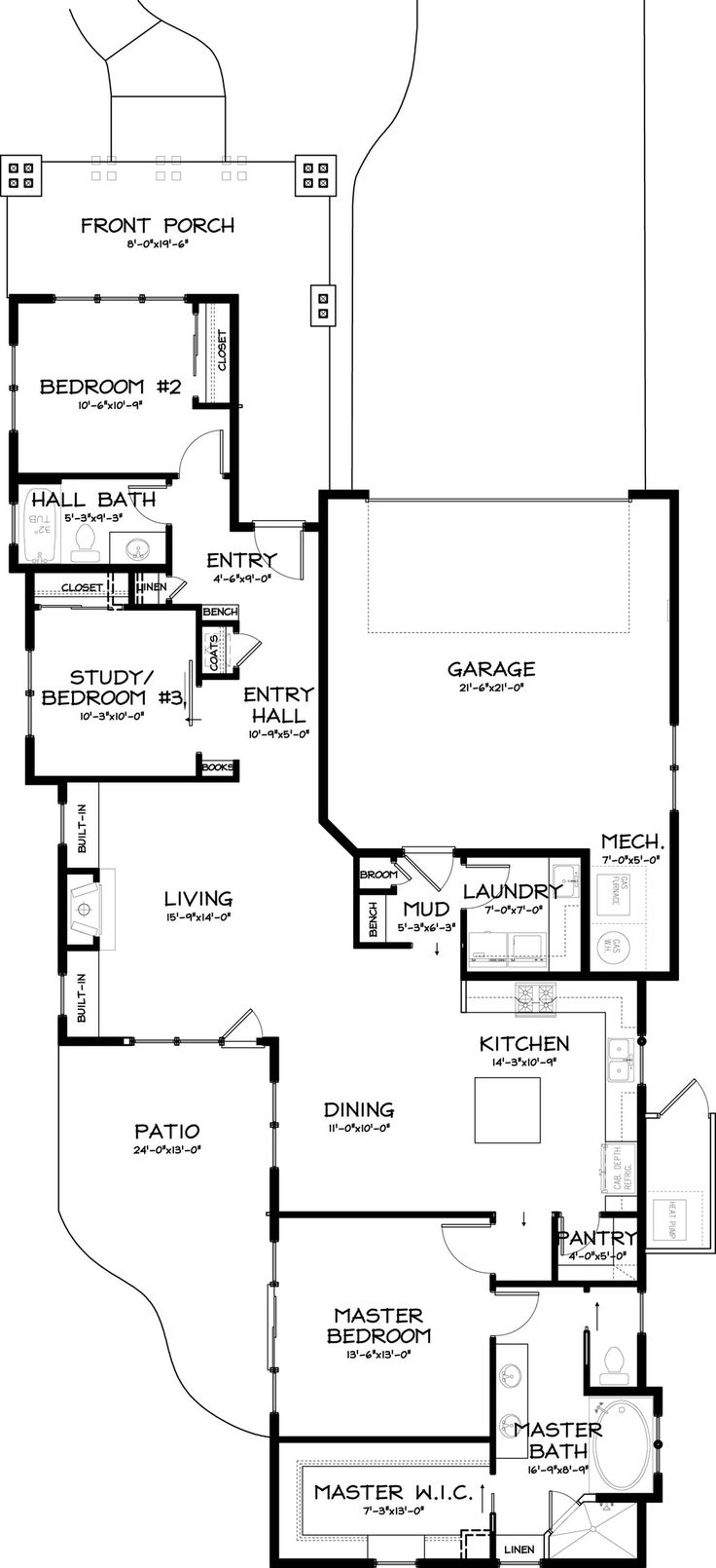 Custom Home Design House Plan 2069 Sq Ft Contemporary Ranch Style Blue Print Custom Home Design House Plan 2069 Sq Ft Contemporary Ranch Style Blue Print