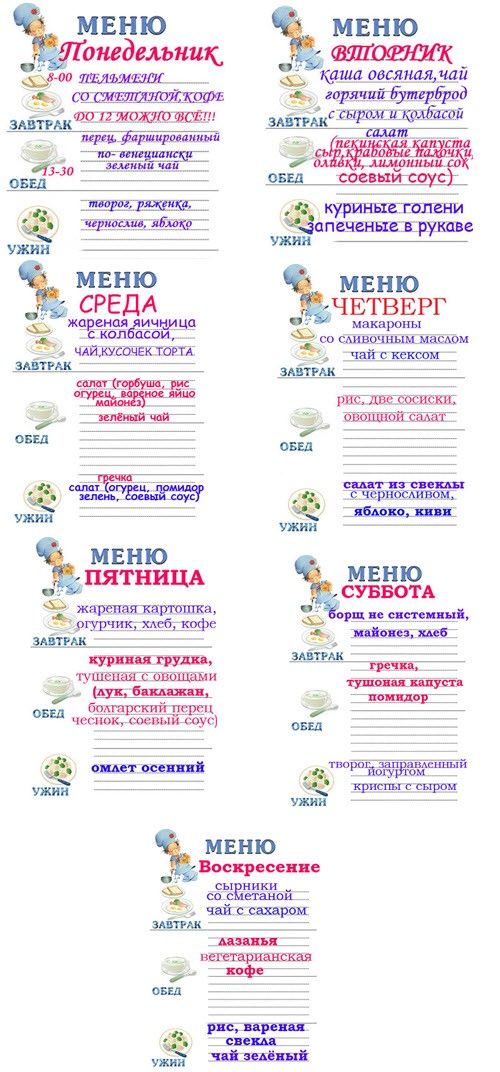 Меню Диеты Минус. Система «Минус-60» Екатерины Миримановой: меню диеты на неделю + полезные таблицы и отзывы с фото