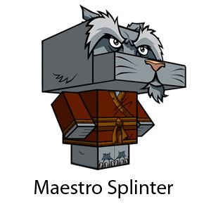 Master Splinter Paper Craft Master Splinter Paper Craft