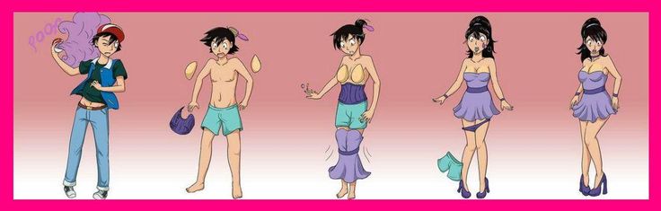 Man turns into woman anime