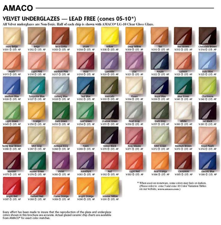 amaco velvet underglaze chart google search with images speedball underglaze chart