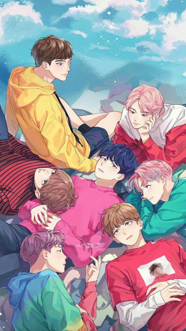 Jimin Art Ilustrasi Karakter Chibi Gambar Manga