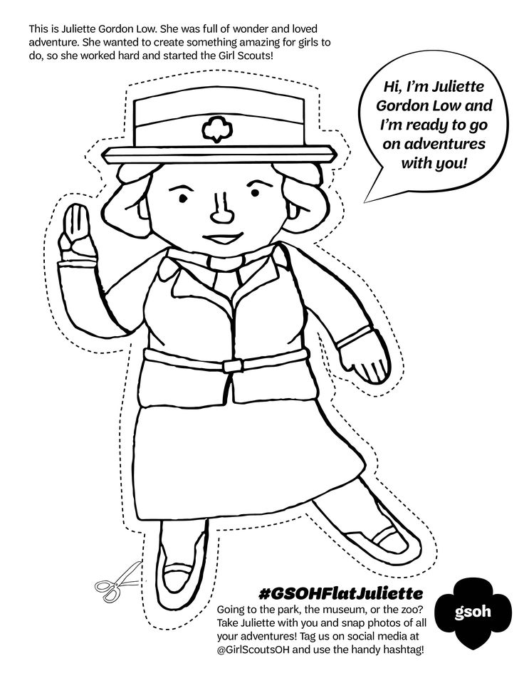 We Love This Flat Juliette Coloring Page From GS Of Ohios Heartland Cut