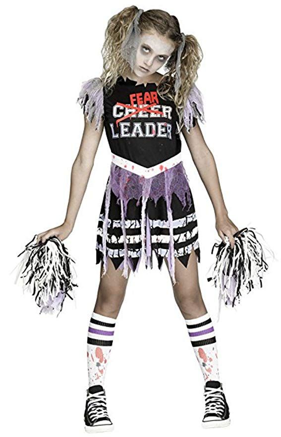 Fun World Zombie Fearleader Costume X Large 14 16 Multicolor Halloween Costumes For Girls Halloween Outfits Zombie Costume