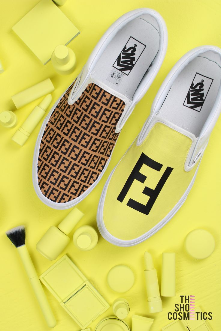 Custom Vans Slip On Yellow Fendi Shoes Custom Fendi Shoes Yellow Genel Sneaker Bagciksiz Ayakkabi Karavanlar