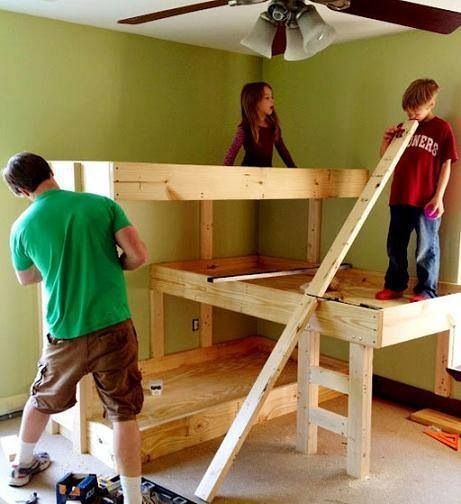3 Story Bunk Bed Idea For My Dog And I Puppers In 2018 3 Story Bunk Bed Idea For My Dog And I Puppers In 2018 Pinterest Beds Triple