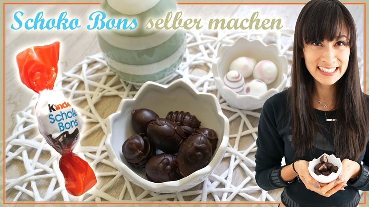 Kinder Schoko Bons selber machen – Schokoladeneier DIY – Gesunde Süßigkeiten -… img