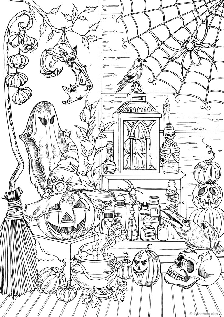Haloween Stuff Halloween coloring - 9c81e41171ef45d670aa2c9df772ad64