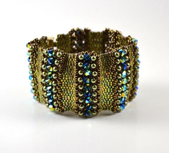 Nakita Bracelet Beading Pattern Etsy Beaded Bracelet Patterns Jewelry Patterns Bracelet Patterns
