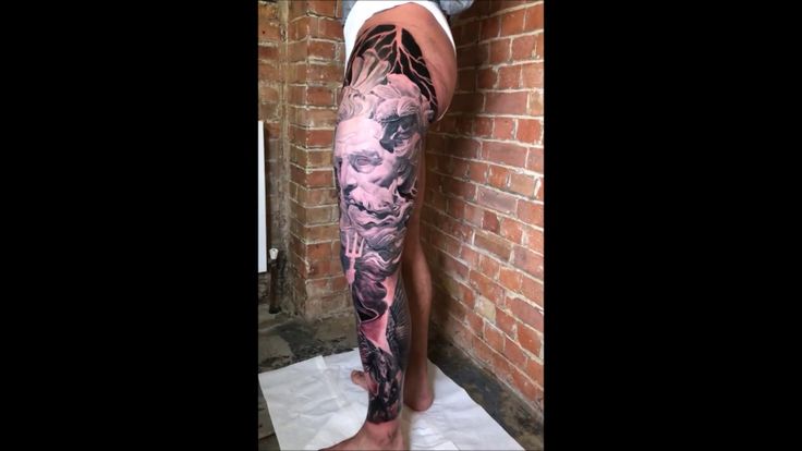 Greek & Roman Mythology Full Leg Tattoo | Leg tattoos, Full leg tattoo