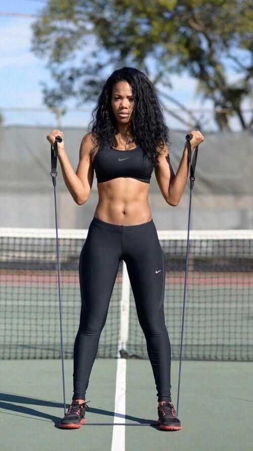 Ebony sport first time muscle