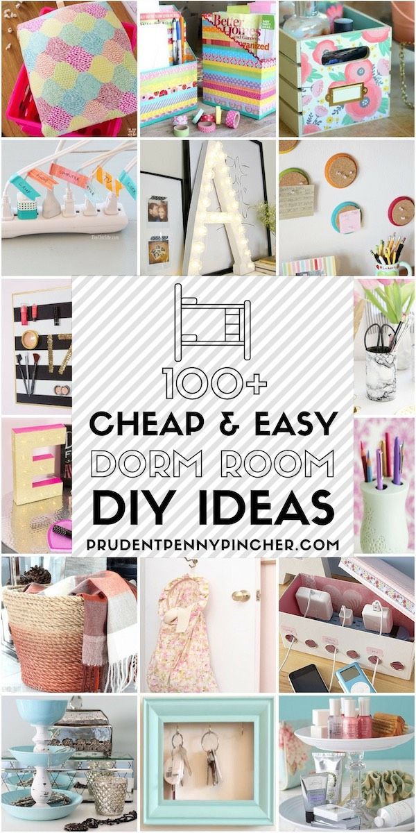 9 Cheap and Easy Dorm Room DIY Ideas | Easy diy room decor, Dorm ... 9 Cheap and Easy Dorm Room DIY Ideas | Easy diy room decor, Dorm ...