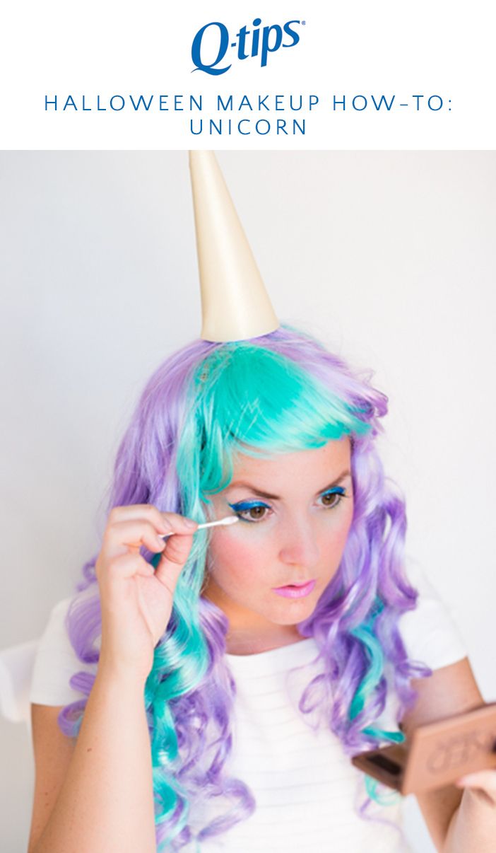 brittnimehlhoff channeled her inner unicorn in this halloween makeup look by using q tips - Best Halloween Makeup To Use brittnimehlhoff channeled her inner unicorn in this halloween makeup look by using q tips - Best Halloween Makeup To Use