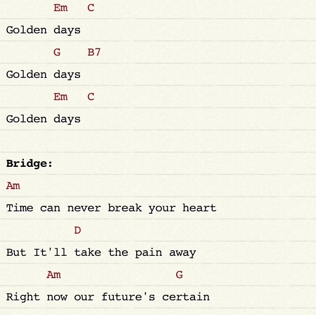 Golden Days Panic At The Disco Lyrics golden days ♫ panic at the disco ♫ ukulele chords ♫ part 7 | Ukulele