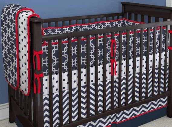 Perless Crib Bedding Set Red White And Blue Things I Love Perless Crib Bedding Set Red White And Blue Things I Love Pinterest Baby Cribs Boy
