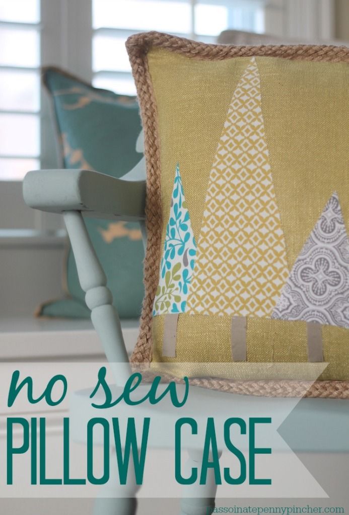No Sew Pillow Case Sew pillows, Pillow cases and Pillows