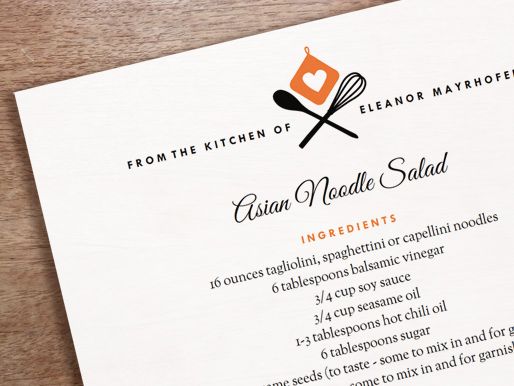 cookbook page template