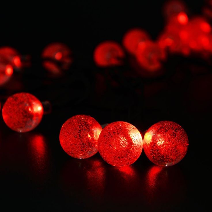 ledertek solar outdoor string lights 197ft 30 led red crystal ball solar powered globe fairy light decorationshalloween - Solar Halloween Decorations ledertek solar outdoor string lights 197ft 30 led red crystal ball solar powered globe fairy light decorationshalloween - Solar Halloween Decorations