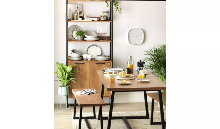Habitat Nomad Oak Effect Dining Table 2 Benches And Chair Sets Argos With Bench Set Habitat Nomad Oak Effect Dining Table, Dining Table And Bench Set Argos