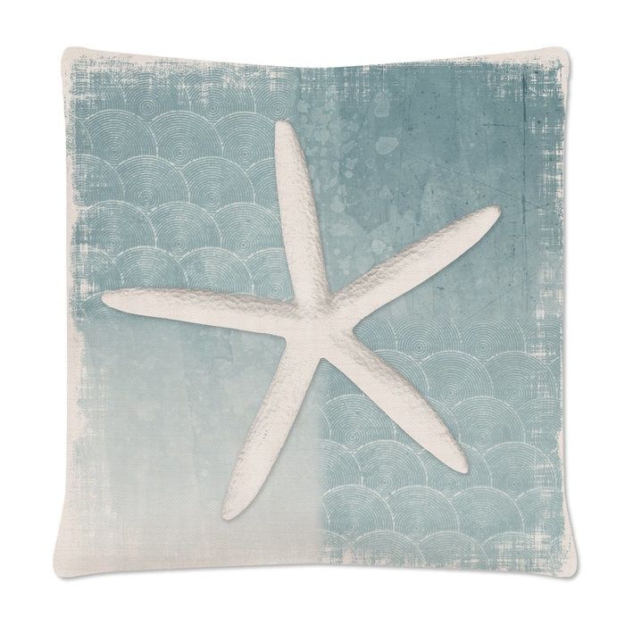 Throw pillows Starfish Harbor Square Throw Pillow