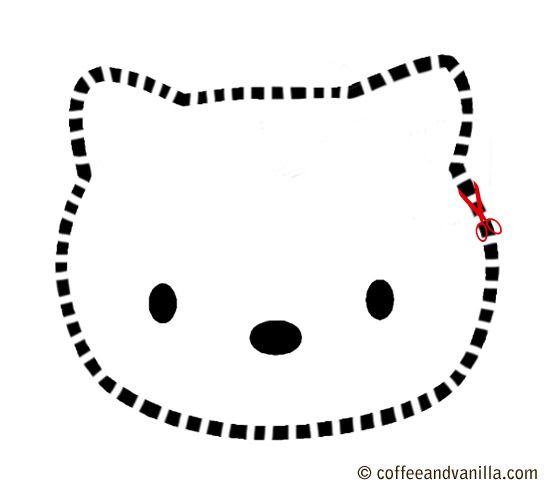 hello kitty cut out template