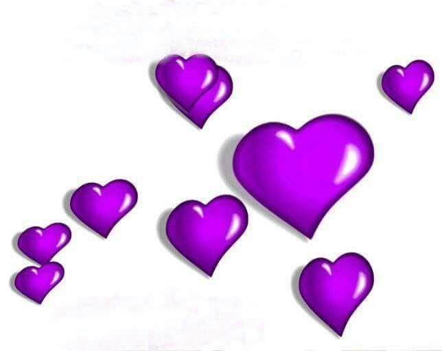 Love purple hearts