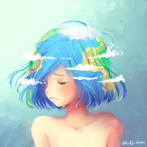 نتیجه تصویری برای sad and kawaii girl anime