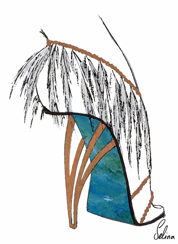 feather metallic high heel shoe design by selina strunck shoesketch
