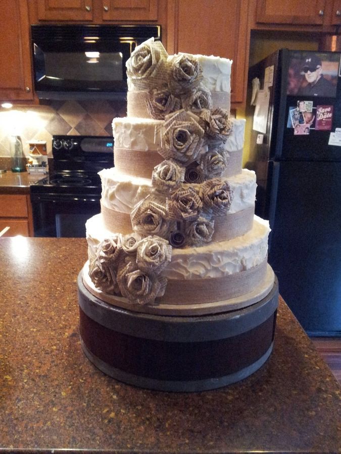 Cake Burlap Wedding CakesWedding RusticBurlap Cake Burlap Wedding CakesWedding RusticBurlap