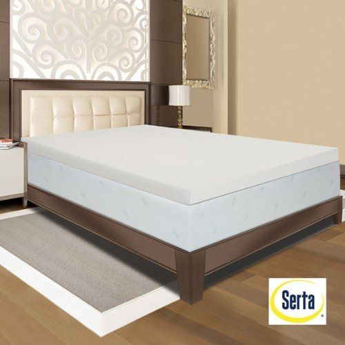 Get A Good Night Of Sleep With This Comfortable Serta Memory Foam Mattress Topper It Is Antimicrobial And Resists Dust Mites To Reduce Allergens Get A Good Night Of Sleep With This Comfortable Serta Memory Foam Mattress Topper It Is Antimicrobial And Resists Dust Mites To Reduce Allergens