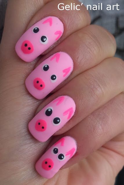 24 Best Pig Nail Art Images On Pinterest Pigs, Pig Nail Art And Gelic' nail art: Pink pig nail art - 24 Best Pig Nail Art Images On Pinterest Pigs, Pig Nail Art And
