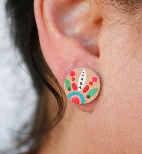 Hand painted studs
