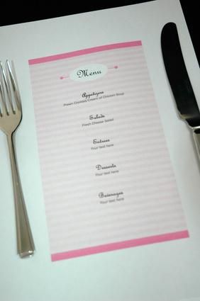 como hacer menus para restaurantes