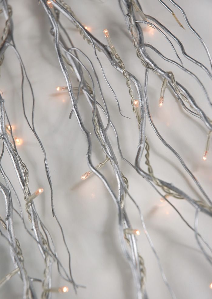 natural curly willow silver 39 in led 5 lighted branches christmas rice lights