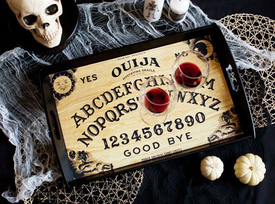 diy ouija board tray great idea for halloween party decor