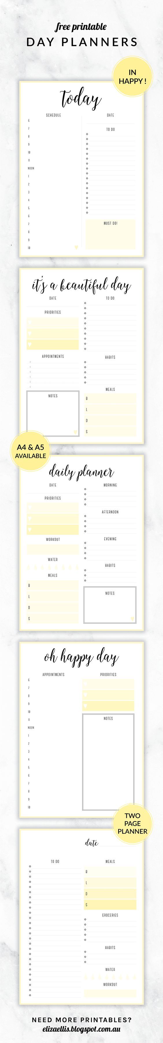 free daily planner